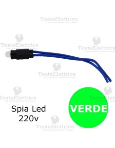 Spia Led Verde 220v compatibile 
