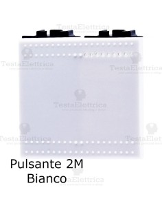 Pulsante 2 moduli compatibile con serie LivingLight Bianca