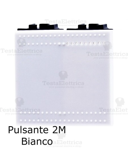 Pulsante 2 moduli compatibile con serie LivingLight Bianca