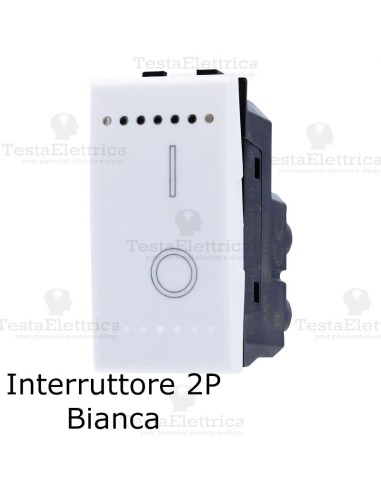 interruttore 2P compatibile con serie LivingLight Bianca