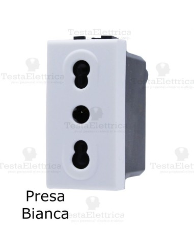 presa compatibile con serie LivingLight Bianca