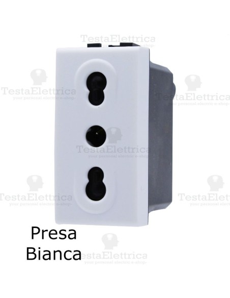 presa compatibile con serie LivingLight Bianca