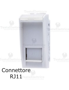 connettore rj11 compatibile con serie LivingLight Bianca