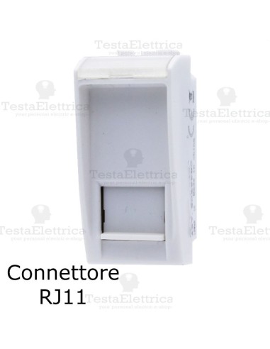 connettore rj11 compatibile con serie LivingLight Bianca