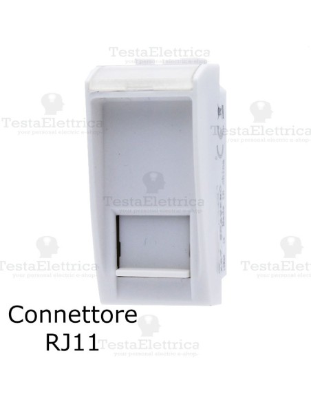 connettore rj11 compatibile con serie LivingLight Bianca