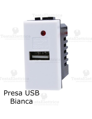 connettore USB compatibile con serie LivingLight Bianca