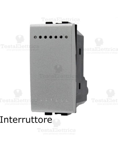 Interruttore grigio compatibile con serie LivingLight tech