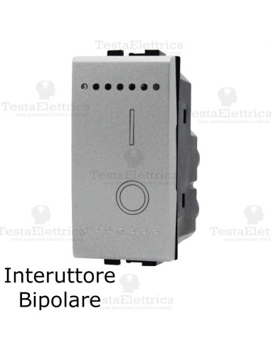 Interruttore 2P grigio compatibile con serie LivingLight tech