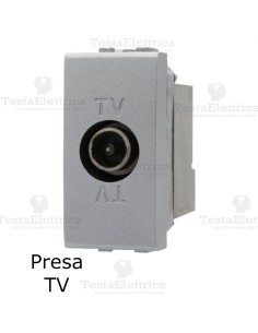 presa tv  grigia compatibile con serie Living Light tech