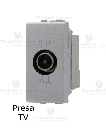 presa tv  grigia compatibile con serie Living Light tech