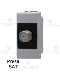 presa tv sat grigia compatibile con serie Living Light tech