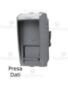 presa dati rj45  grigia compatibile con serie Living Light tech
