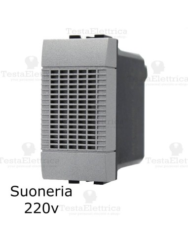 Suoneria grigia compatibile serie Bticino Living Light tech