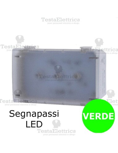 Segnapassi verde a LED per 503 compatibile Bticino Matix 