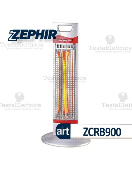 Stufa al carbonio 1 elemento 900w Zephir ZCRB900
