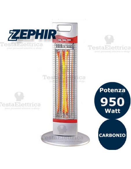 Stufa al carbonio 1 elemento 900w Zephir ZCRB900