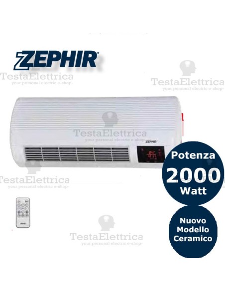 Termoventilatore da parete 2000w ZMW1900B zEPHIR nuovo modello