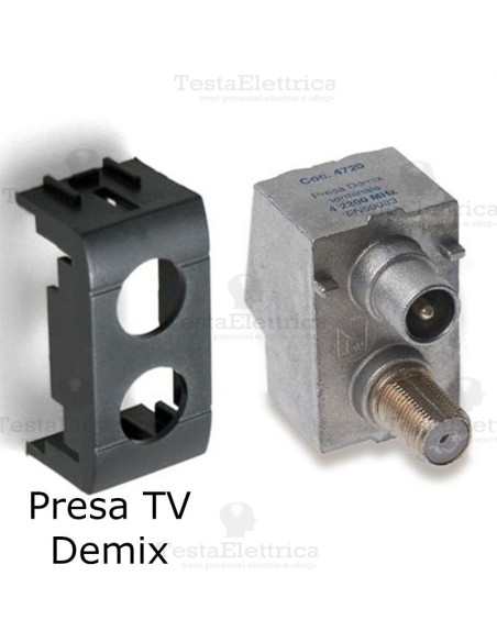 Presa demix compatibile con serie Bticino LivingLight