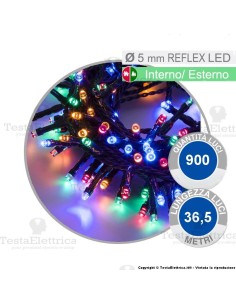 Catena di natale a reflex led Multicolore 