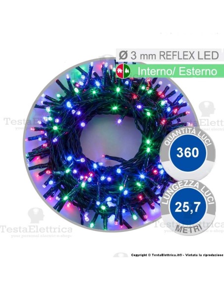 Catena di natale a led Multicolore
