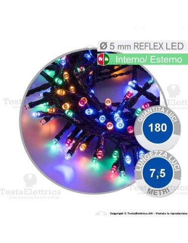 Catena di natale a led Multicolore