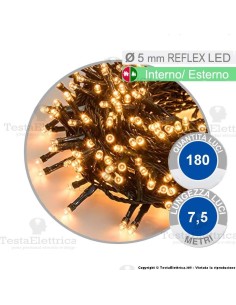 Catena di natale a led bianco caldo 