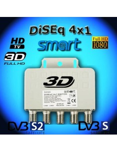 switch DISEqC SUS44 smart elettronic 4in 1 out