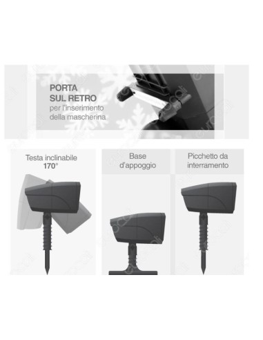 Proiettore natalizio a Led Oscar