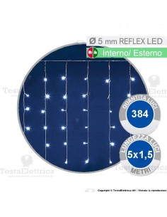 Tenda Luminosa a Led altezza 1,5 metri x 5 metri di lunghezza