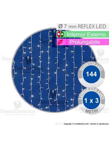 Tenda professionale maxi led per strade piazze portici o alberi di grandi dimensioni
