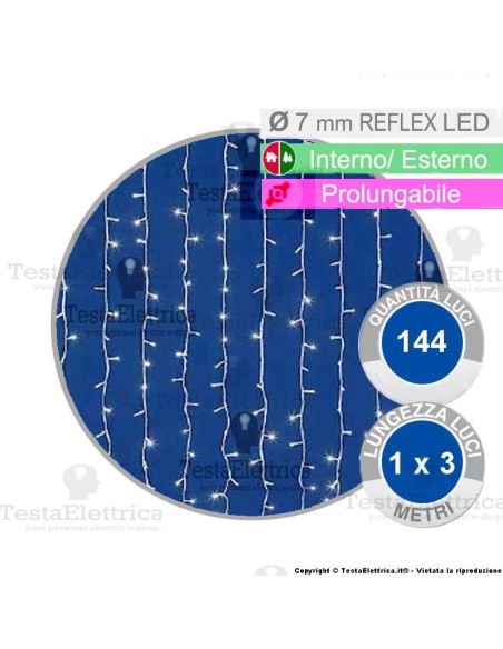 Tenda professionale maxi led per strade piazze portici o alberi di grandi dimensioni