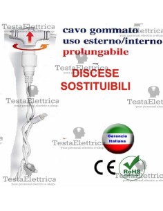 Tenda Luminosa a Led altezza 1,5 metri x 1,5 metri di lunghezza 2
