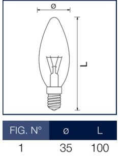 Lampada a incandescenza oliva chiara  60W E14 Leuci 2