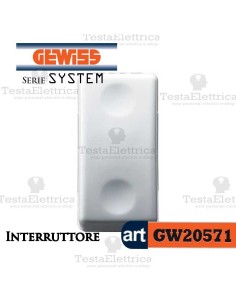 GW20571 - Interruttore bianco  Gewiss System