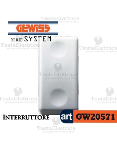 GW20571 - Interruttore bianco  Gewiss System