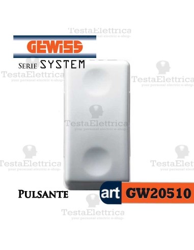 Pulsante bianco  Gewiss System GW20510