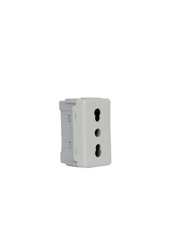 Presa 10/16A  2P+ T bianca  Gewiss System GW20203