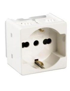 Presa schuko bianca  Gewiss System GW20246 2