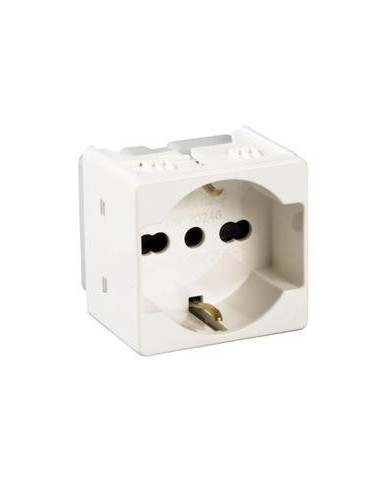 Presa schuko bianca  Gewiss System GW20246