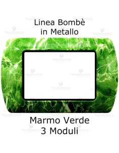 Placchetta compatibile bticino Living Light Verde Marmo