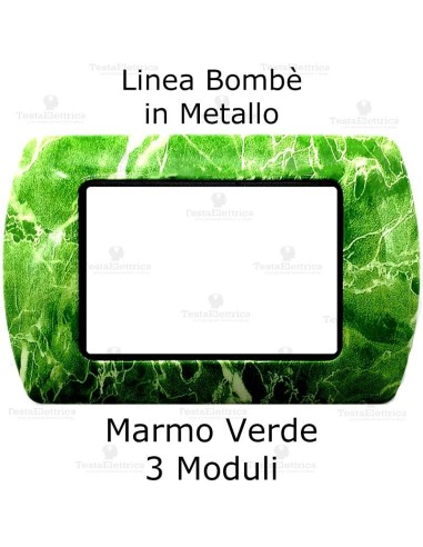Placchetta compatibile bticino Living Light Verde Marmo