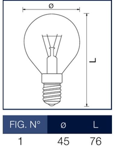 Lampada solare a incandescenza 40W E14 MarinoCristal
