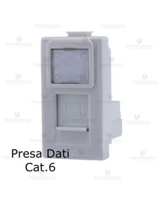 Presa Dati RJ45 categoria 6 compatibile con serie Bticino Matix 