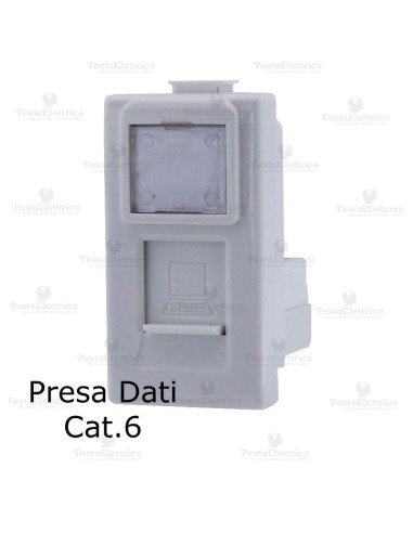 Presa Dati RJ45 categoria 6 compatibile con serie Bticino Matix 