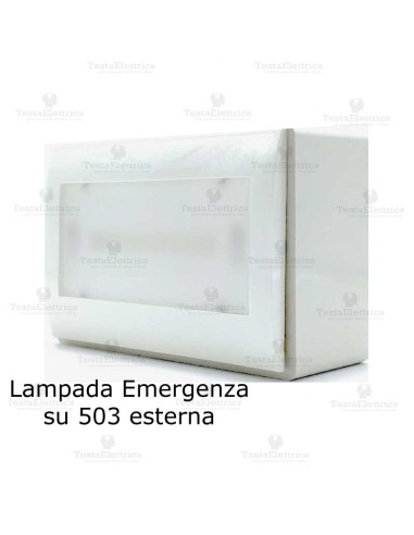 Lampada emergenza LED 503 a parete