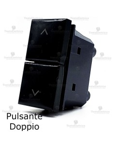 doppio pulsante compatibile bticino axolute scura