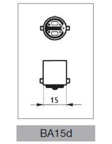 Lampada per Macchine da cucire a incandescenza  15W B15d Leuci