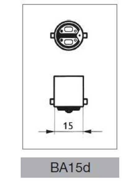Lampada per Macchine da cucire a incandescenza  15W B15d Leuci