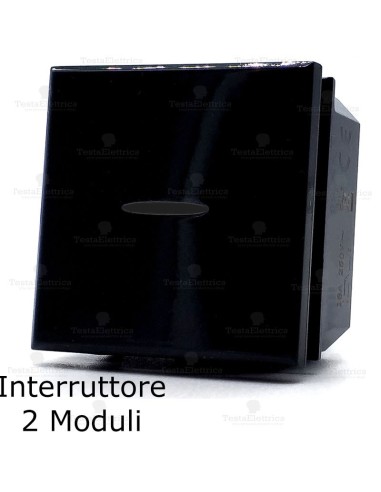 interruttore 2 moduli compatibile bticino axolute 
