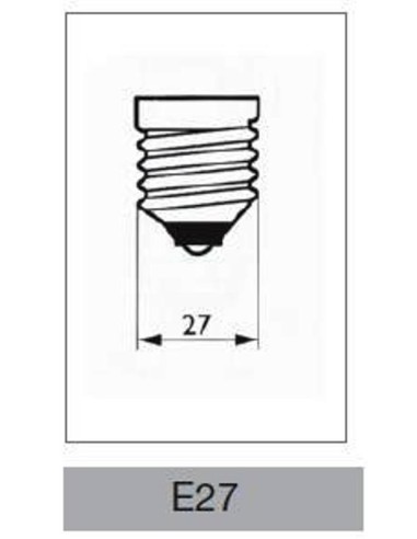 Lampada a incandescenza goccia 200W E27 Leuci